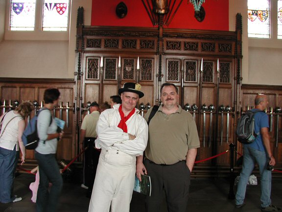 Jim & Archer in Edinburgh Castle Great Hall