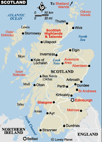 scotland map