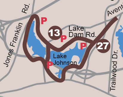 Lake Johnson Trail Map